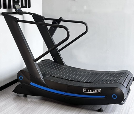 Q235 상업용 체육관 장비 무동기 공중 달리기 수동 트레드밀 곡선 165kg