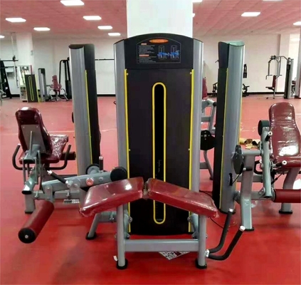 140kg 스틸 핀 로딩 조정 가능한 좌석 다리 확장 및 기울기 다리 쿨링 듀얼 기능 체육관 장비 중간 로더