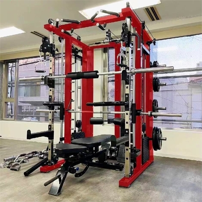 3*80KG 웨이트 스택 상업용 모든 것 하나 스미스 기계 포괄적인 피트니스 장비