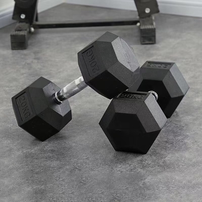 상업용 20KG 헥스 고무 덤블 피트니스 애호가들의 궁극적인 선택