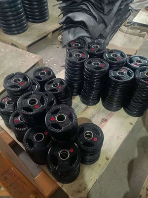 개인 트레이너 의 선택 가정 체육관 바닥 을 위한 철과 고무 가루 된 무게판