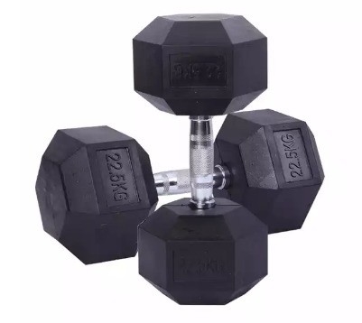 2.5kg 블랙 고무 헥스 덤블 세트 일반 피트니스 애호가들의 궁극적인 도구