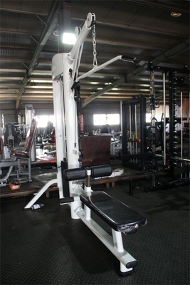 두 가지 기능의 Lat Pulldown Row 피트니스 장비로 어깨와 등을 강화합니다.