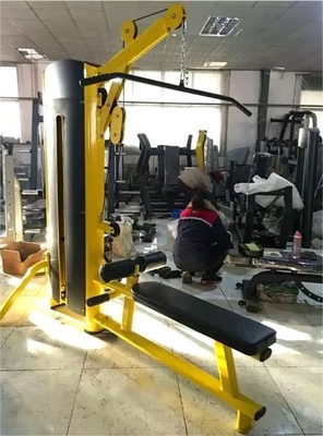 두 가지 기능의 Lat Pulldown Row 피트니스 장비로 어깨와 등을 강화합니다.