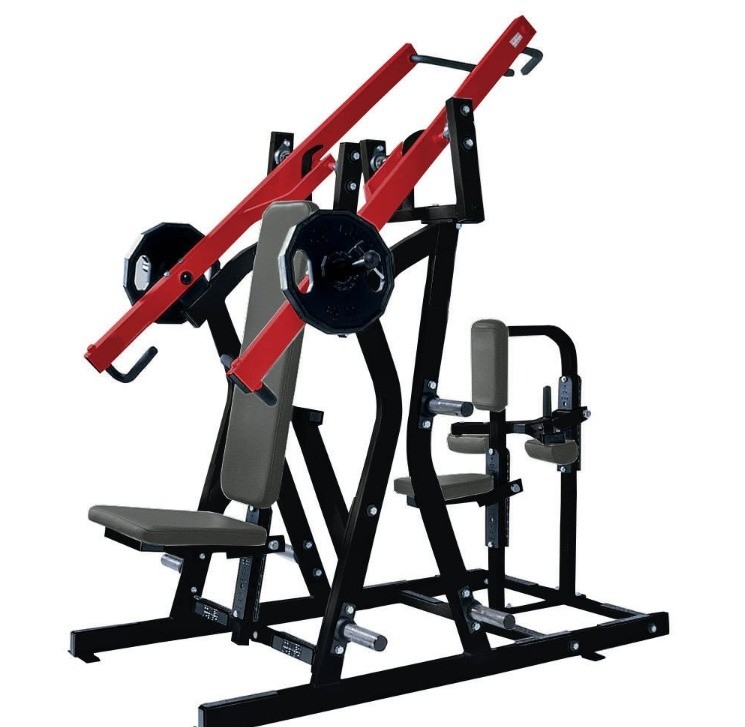 2 in 1 좌석 Iso-Lateral Chest/Back Plate 로딩 된 체육관 장비