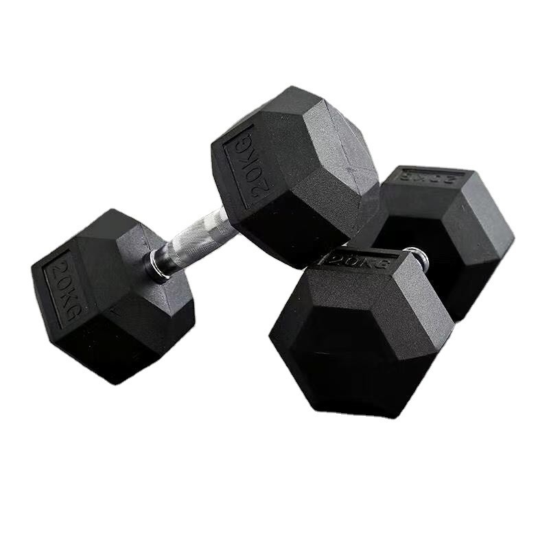 헥스 고무 커버 팔용 덤블 다양한 무게 2.5kg에서 40kg 남성 부문