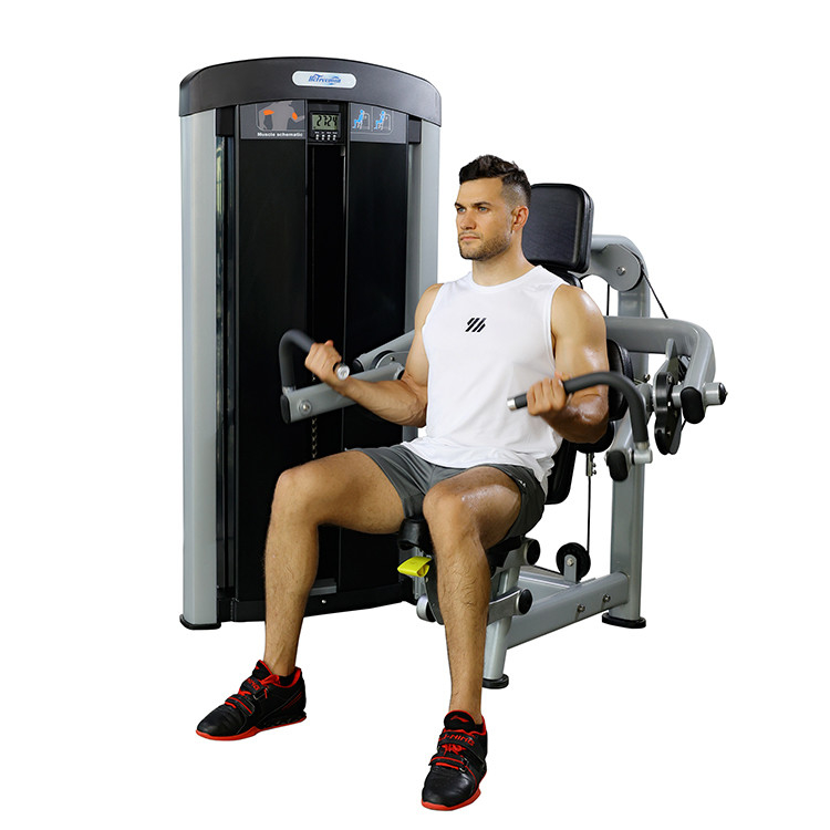 상업용 체육관 센터 80kg 무게 스택과 함께 핀 로딩 좌석 바이세프 컬 머신